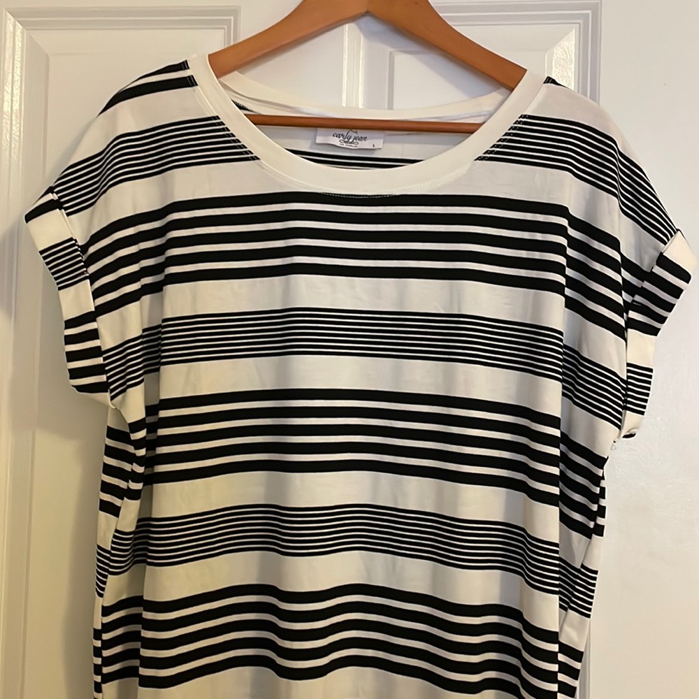 Striped t-shirt dress